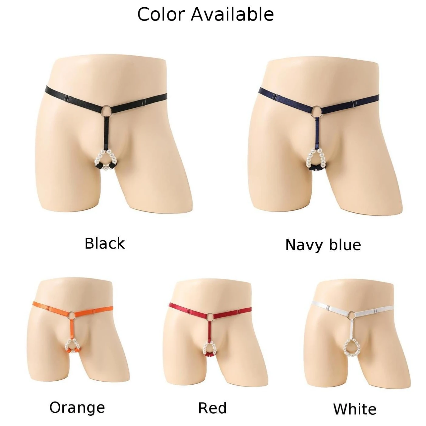 Mens Sexy G-String Thongs O-Ring Beaded Jockstrap Male Open Butt Crotchless Sissy Underwear Strap Youth Bikini Hombre Lingerie