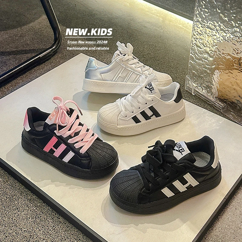 Children Casual Shoes Autumn Spring Baby Soft Toddler Shoes Anti-kick Anti-slip Boys Sneakers Girls Fashion Shell Head Shoes