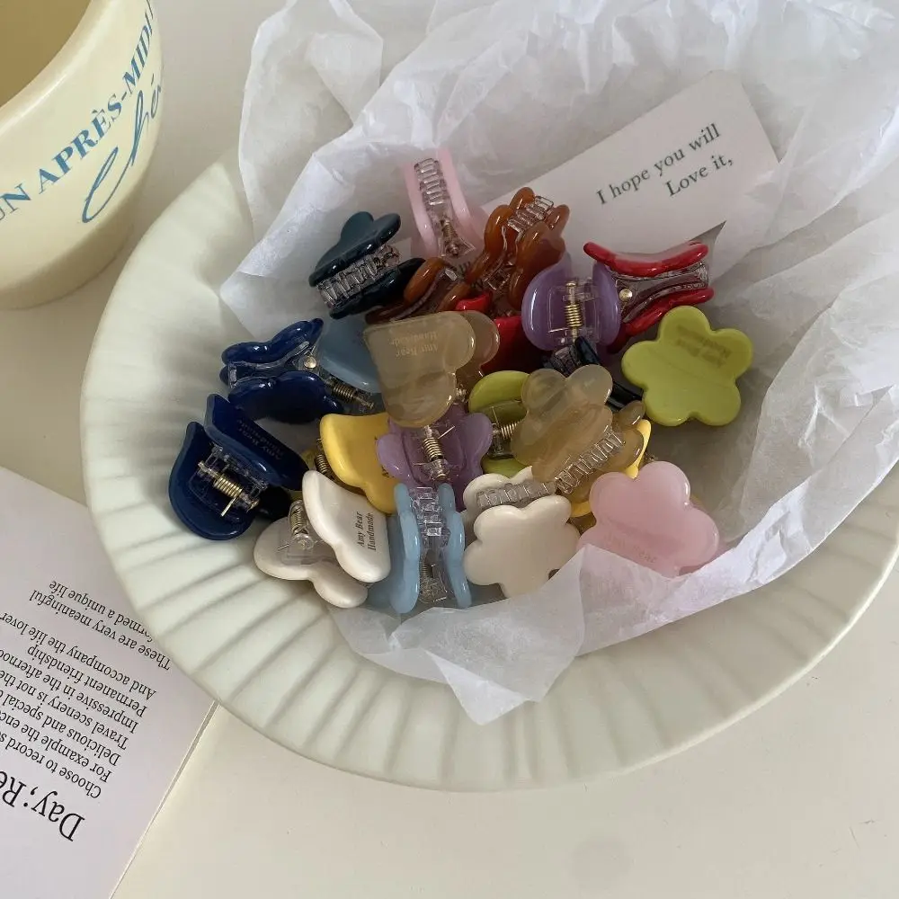 酢酸ヘアピンフラワーヘアクリップラブスモールグラブクリップハートヘアクリップヘアアクセサリージオメトリーアセテートミニヘアクロウ