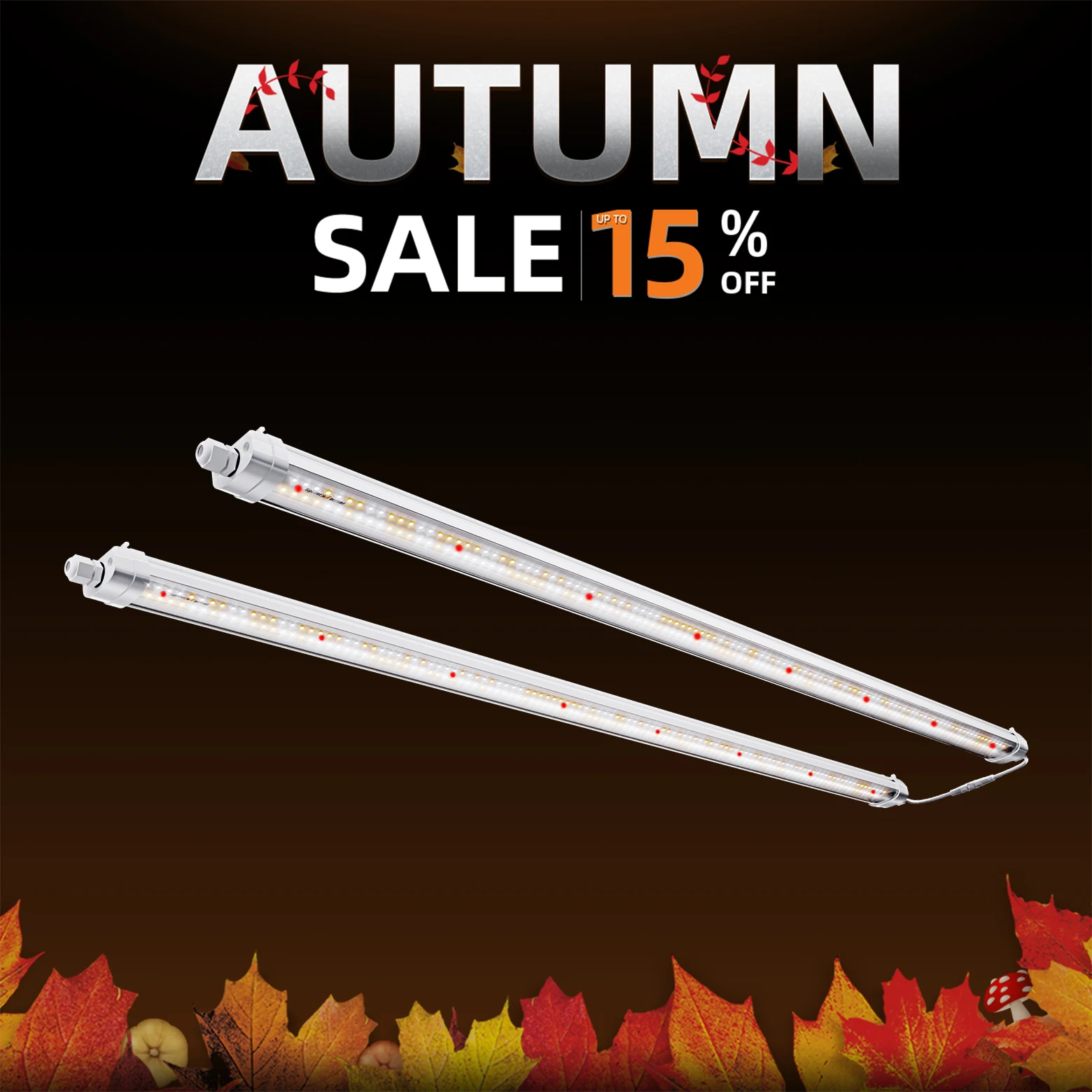 Spider Farmer Glow80 40 W Vollspektrum-LED-Wachstumslichtleiste, wasserdicht für Hydrokulturen, fördert das Wachstum von Zimmerpflanzen