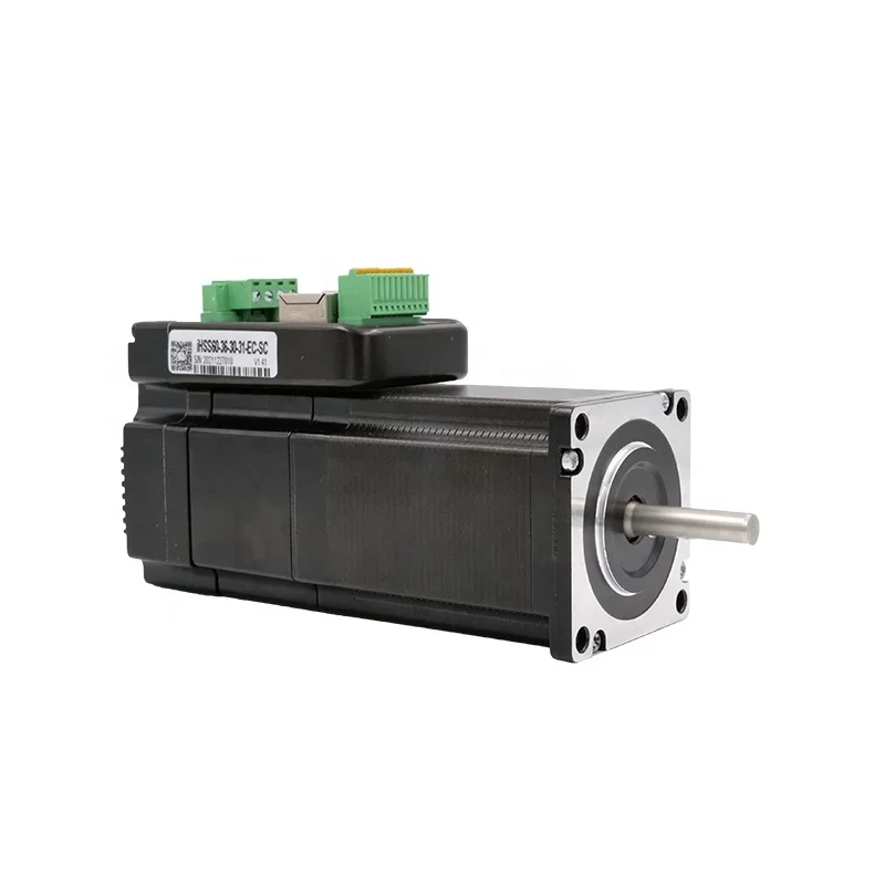 iHSS60-36-30-31-EC-SC Popular type EtherCAT 3Nm 2 phase 5A 36V Integrated Stepper Motor with brake and coder