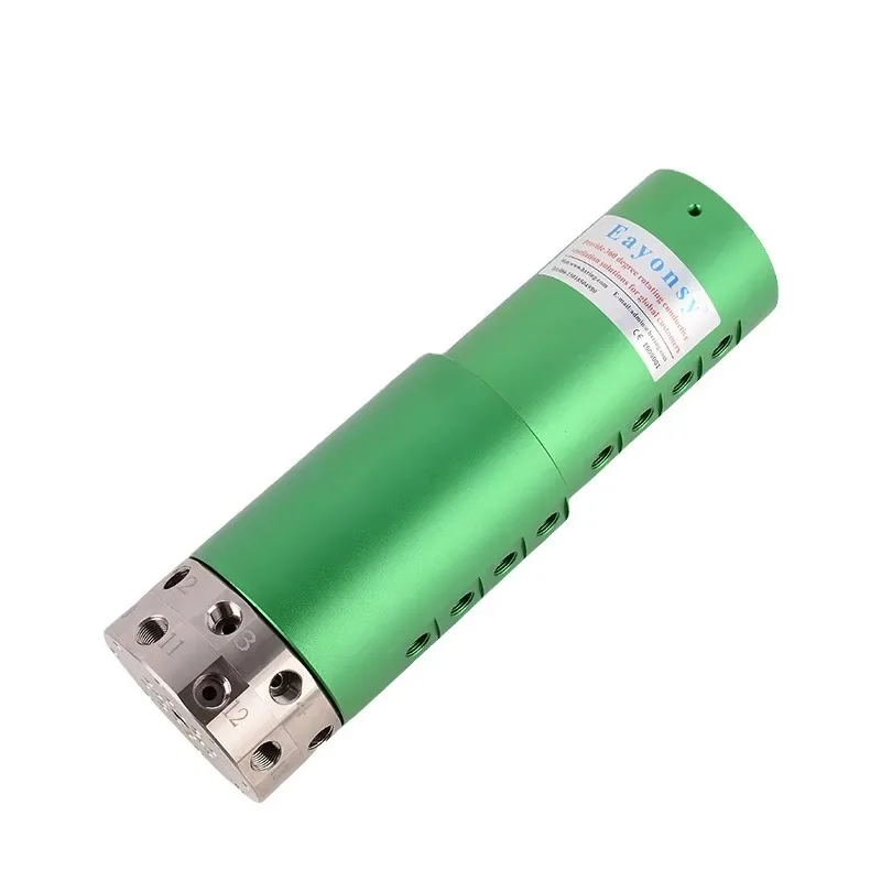 

16 in 16 Out Rotary Joint Through Air Gas Passage G1/8 Threaded Port Trachea 6-8mm Combined Transfer Power Signal Valve Circuit,