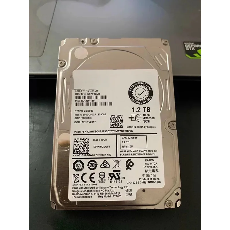 

For DELL 1.8T 10K SAS 2.5 HDD HUC 101818 CS4204 RF9T8 0RF9T8