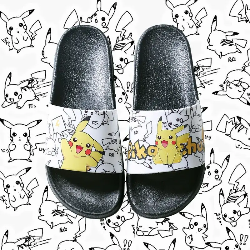 Taglie forti da indossare per l\'usura 2024 estate nuovo cartone animato carino pikachu all\'aperto antiscivolo casa Indoor Cool pantofole sandali da