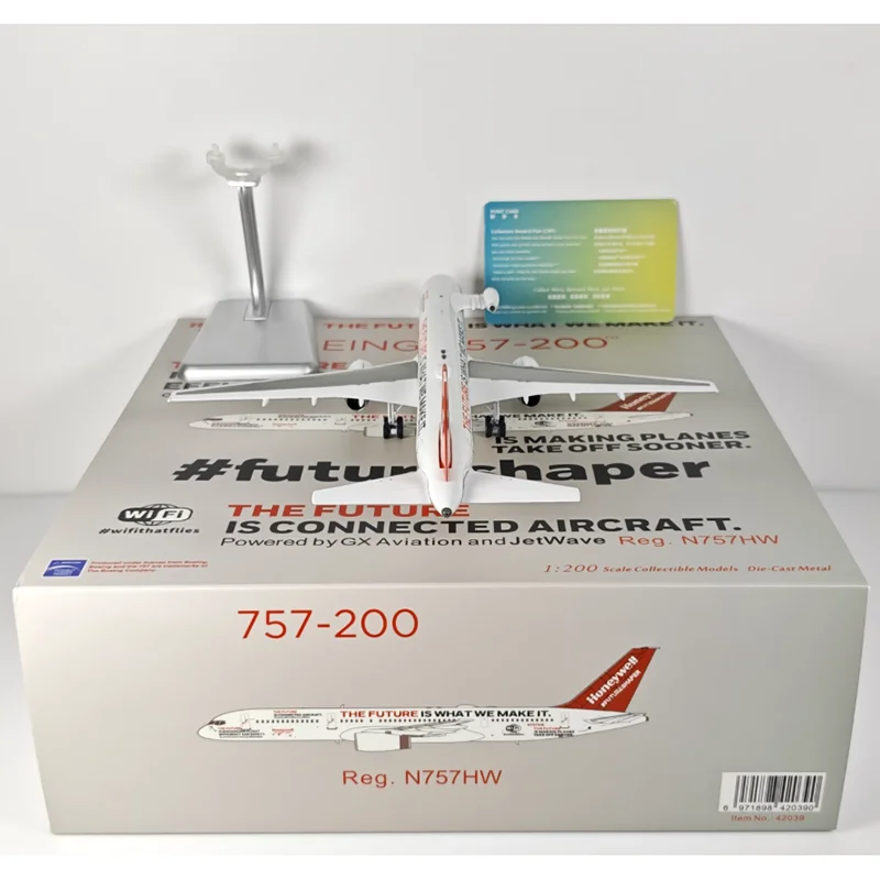 Modelli NG Diecast in scala 1/200 Honeywell B757-200 N757HW Collezione di modelli di aerei in lega Ornamento decorativo