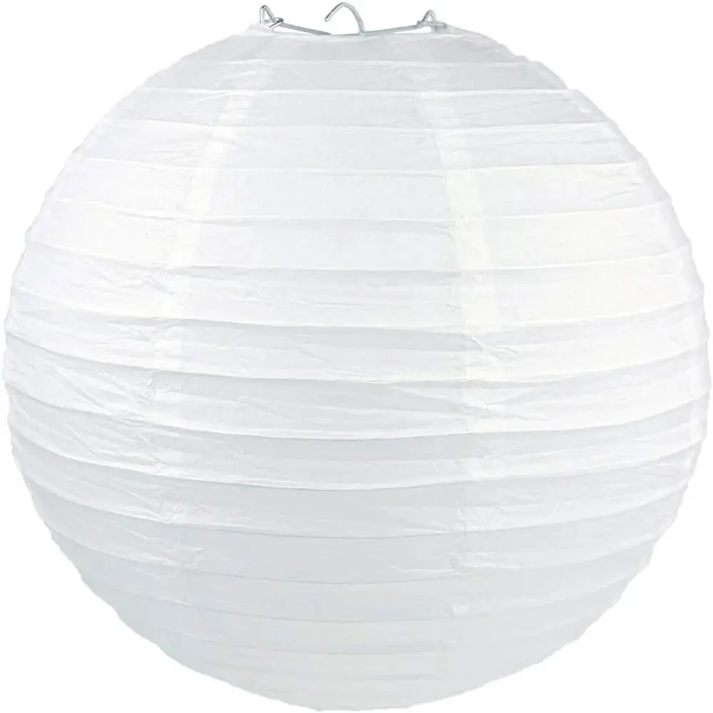 

Mid Autumn 10/15/20/25/30/35/40cm DIY Lamp Hanging Decoration Paper Lantern White Lantern Hanging Lantern Ball Paper Lamp