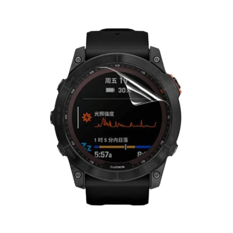 Película protectora para reloj inteligente, protector de pantalla de hidrogel suave HD para Fenix 3 5S/5S pro Fenix 5X plus, 5 paquetes