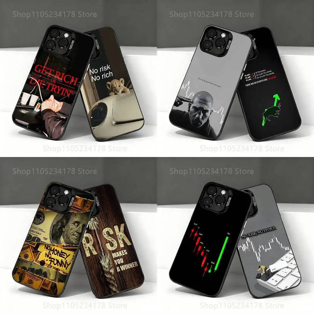 

Money Trading Day Trader Risk Rich Phone Case For iPhone 17,16,15,14,13,12,11,Pro,Max,Plus,E,Air,Mini Black IMD Cover