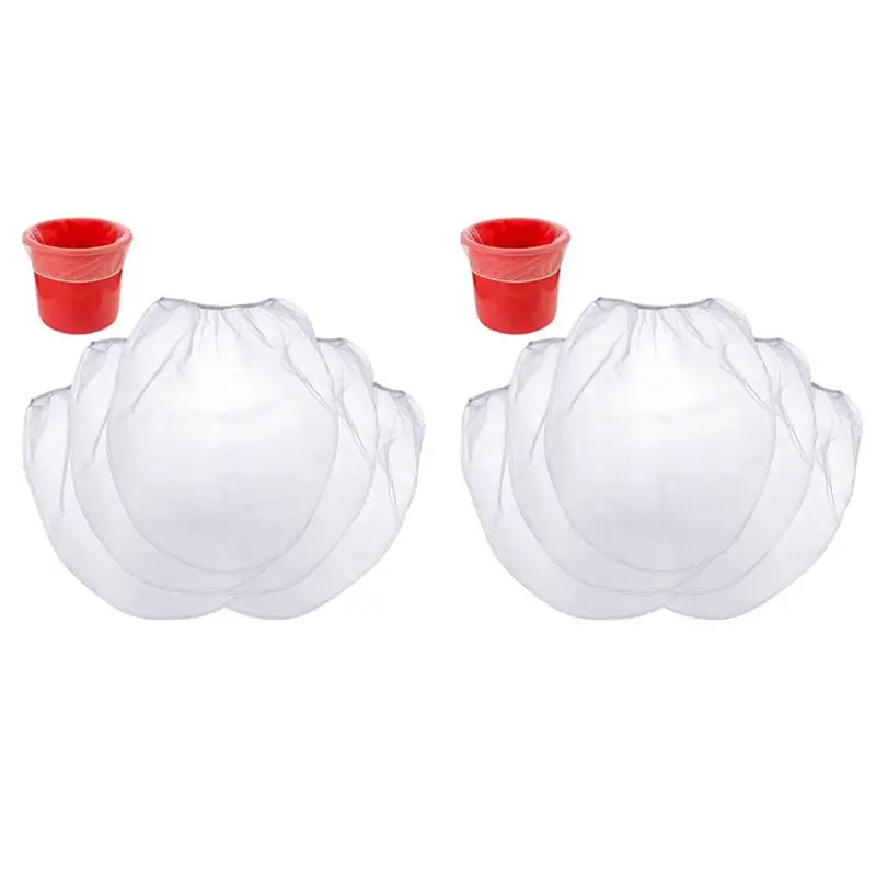 

50 шт. эластичных мешков-фильтров для краски объемом 5 галлонов, белые мешки с мелкой сеткой для гидропоники, покраски и садоводства