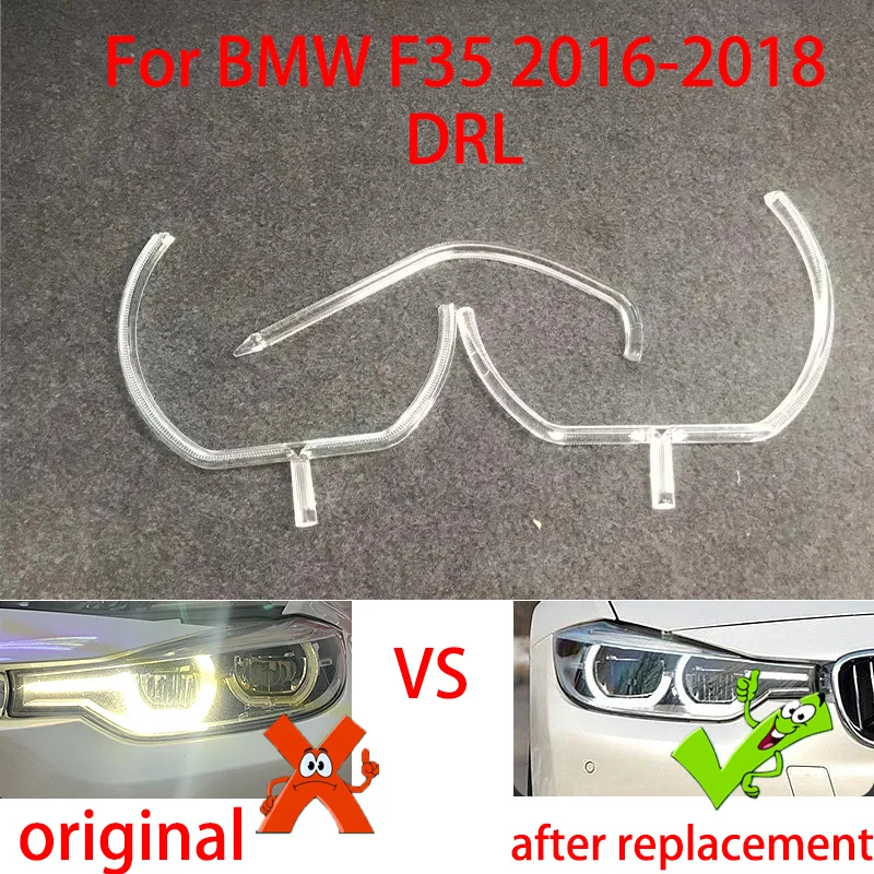 Für Bmw 3 Serie F35 2016-2018 Scheinwerfer DRL Tagfahrlicht Lichtleiter Platte Tagfahrlicht Tube Tagsüber laufende Streifen