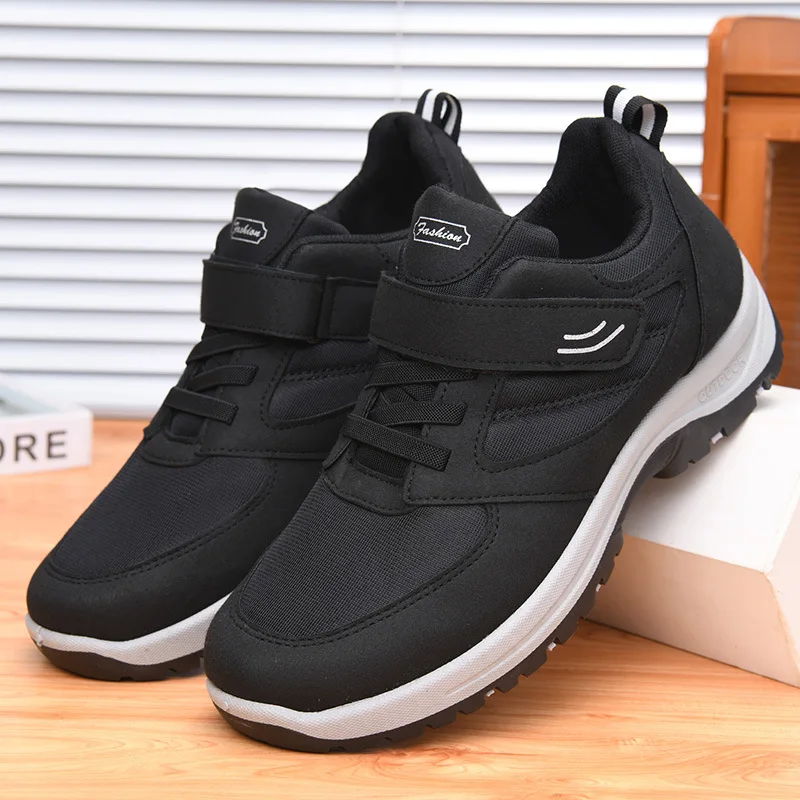New Men's Spring Casual Sports Walking Shoes with Velcro Fastening Comfortable Sneakers