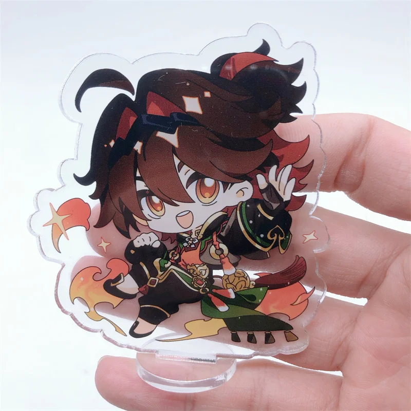 Anime Game Genshin Impact Gaming Xianyun Figure Stand Plate Keychain Cosplay Prop Accessories