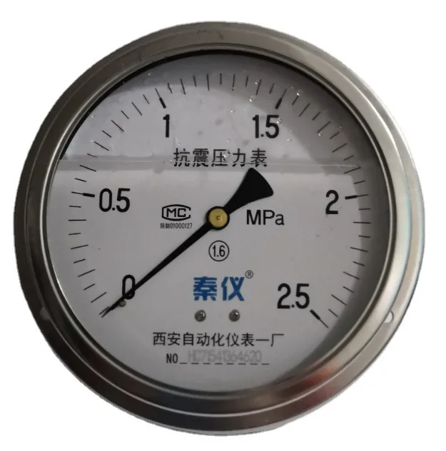 

Axial Shock-resistant Pressure Gauge YTN-150ZT with Edge