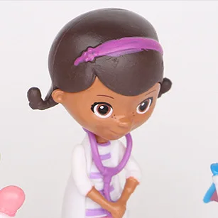 5 قطعة/الوحدة 7 سنتيمتر Doc Mcstuffins أرقام طبيب لامبي الأغنام خانق التنين هالي فرس النهر البرد ثلج نموذج اللعب للعب منزل
