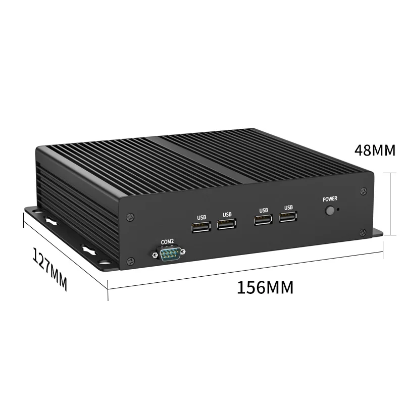 IKuaiOS-G26 Fanless IPC N100 CPU, 2.5G Ethernet, 6 COM, RS232, RS485, para automação, IoT Machine Vision, Win11, Ubuntu, 1264-TI4