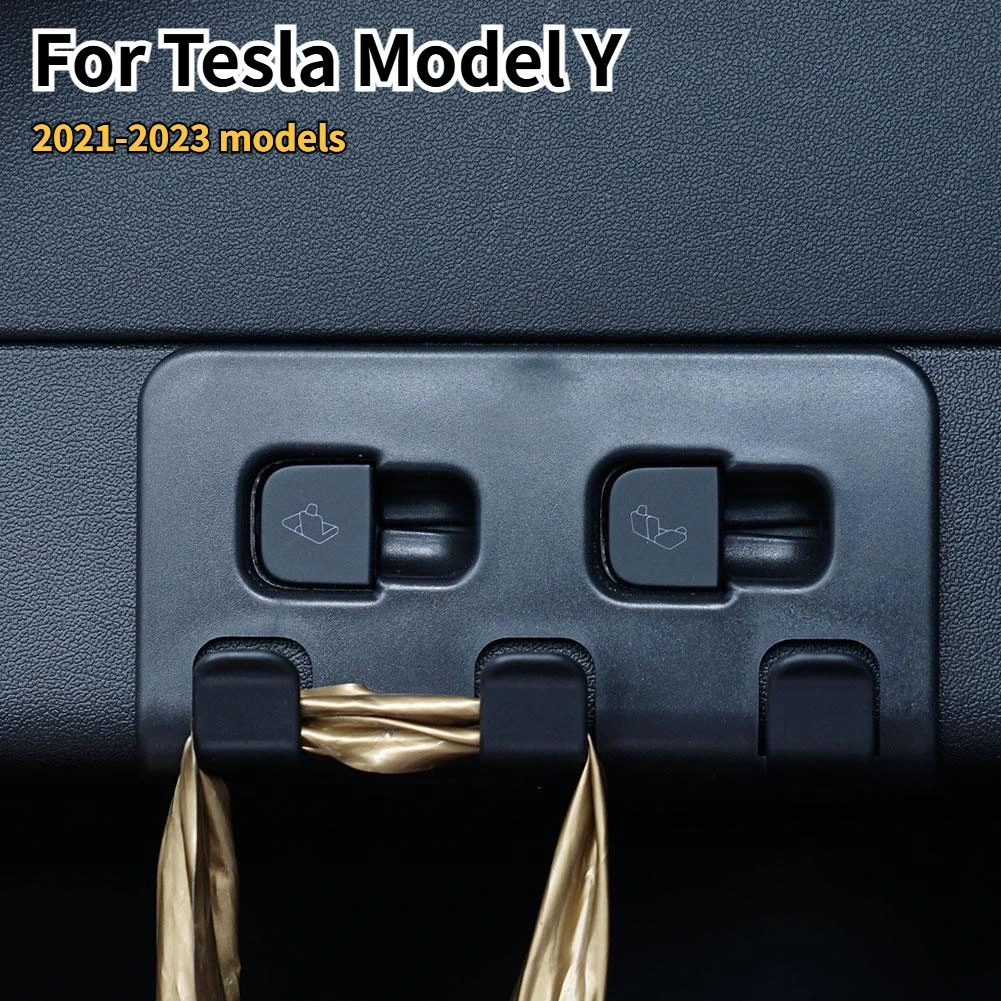 Rear Trunk Hook For Tesla Model Y Bag Umbrella Clothing Shopping Bag Hook Hanger Tidying Storage Car Organizer Accessories