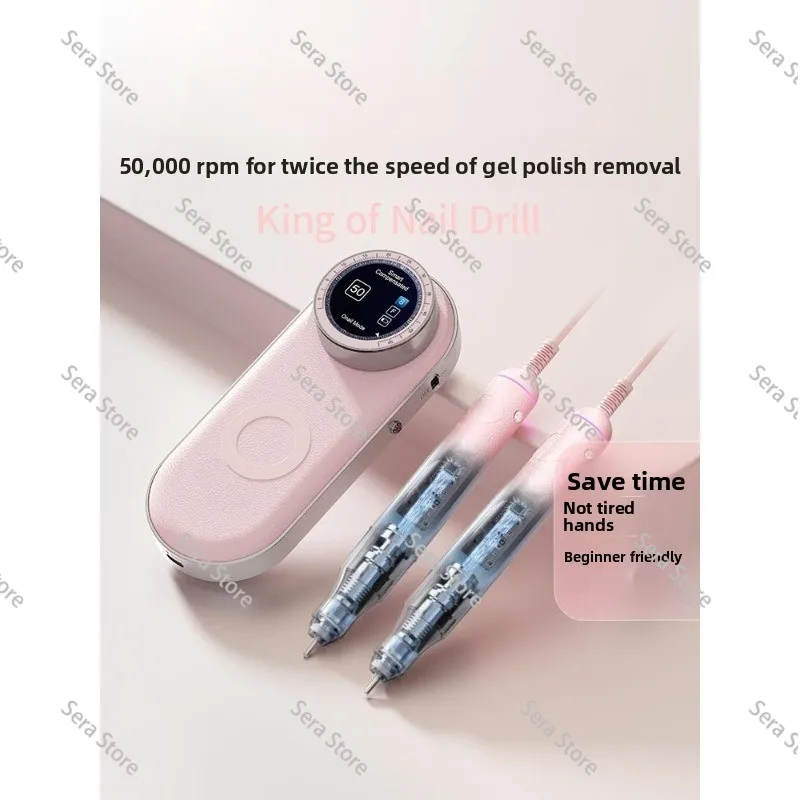 Grinder Brushless Storage Nail Grinder 50,000 Speed Nail Shop Remove Nail and Remove Dead Skin Pre-treatment