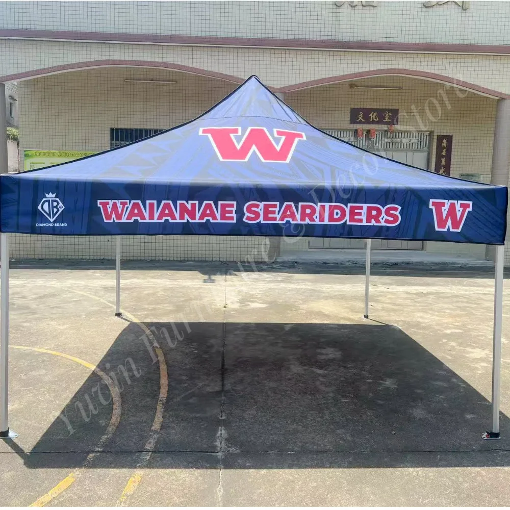Custom Print Factory Supply Pop 10x10 Canopy Gazebo Tent Fire Retardant Waterproof Outdoor Business Event Promotional for Trade
