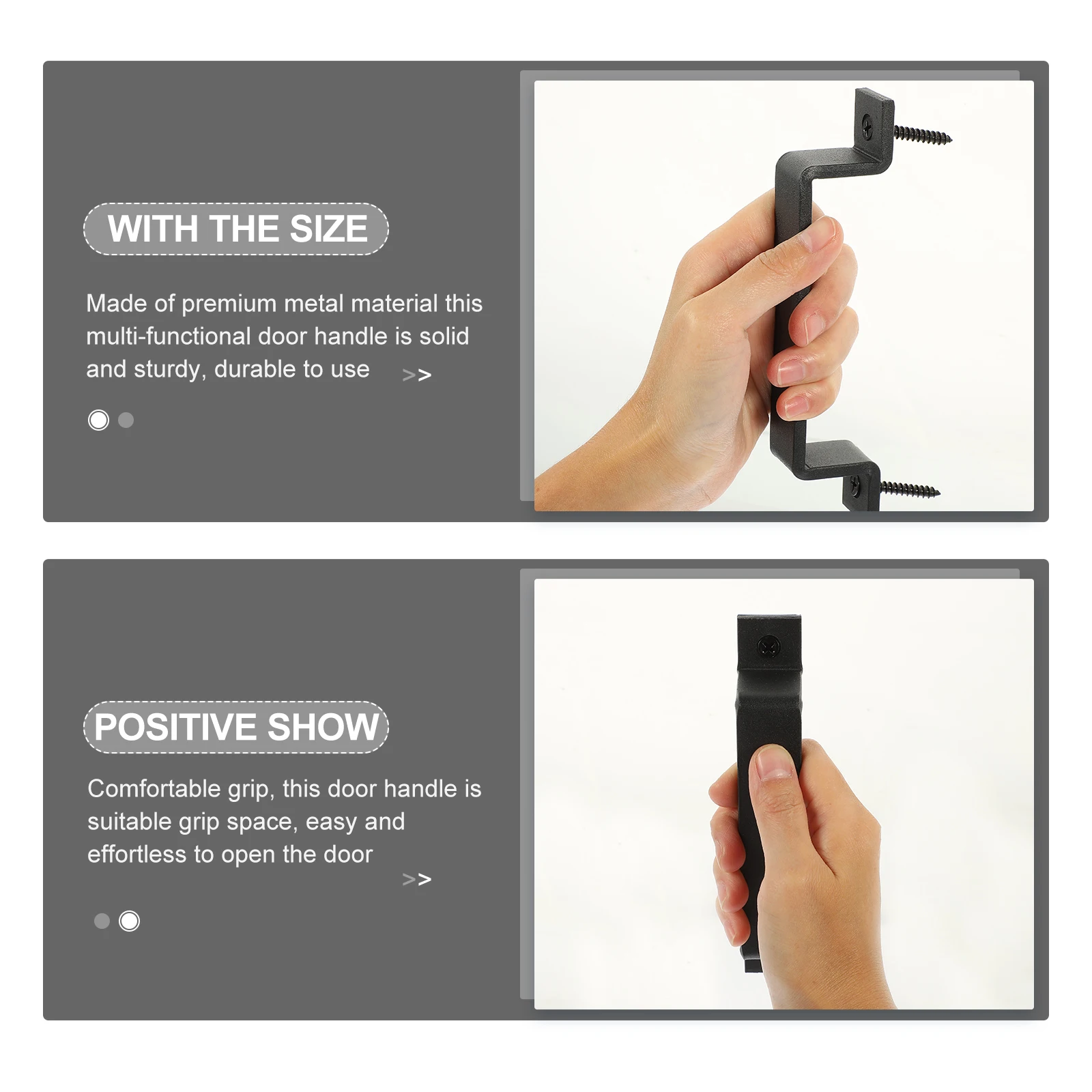 

2Pcs Vintage Metal Gate Handle Sturdy Durable Barn Door Accessory for Home Shed Door Handle Gate Handles for Wooden Gates