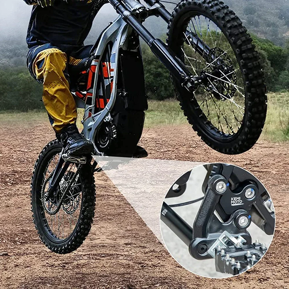 Kits de soporte de extensión para clavijas de pie Surron, extensores de clavijas para Motor de moto de cross eléctrica Sur-Ron Light Bee X y S X260