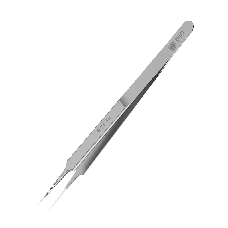 High Precision Jump Tweezer Stainless Steel Straight Curved Sharp Point Precise Fingerprint Fly Line Picker Tweezers