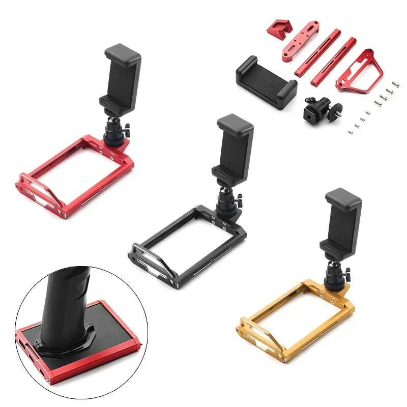 Metal Transmitter Protector Frame and Phone Holder YA-0711BK For Flysky Noble NB4 / NB4 Pro / NB4+ Remote Control