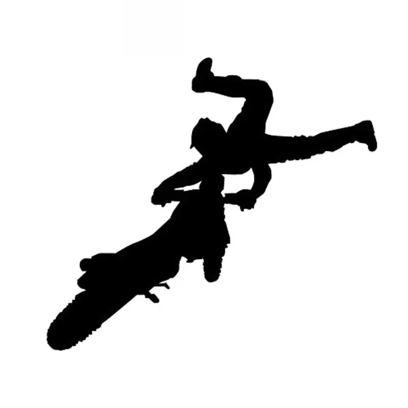 

Car Stickers Motorcycle Racing Cross-country Motorcycle Jumping Stunt Fashion Stickers Decals Car Shape Black/white,16cm*14cm