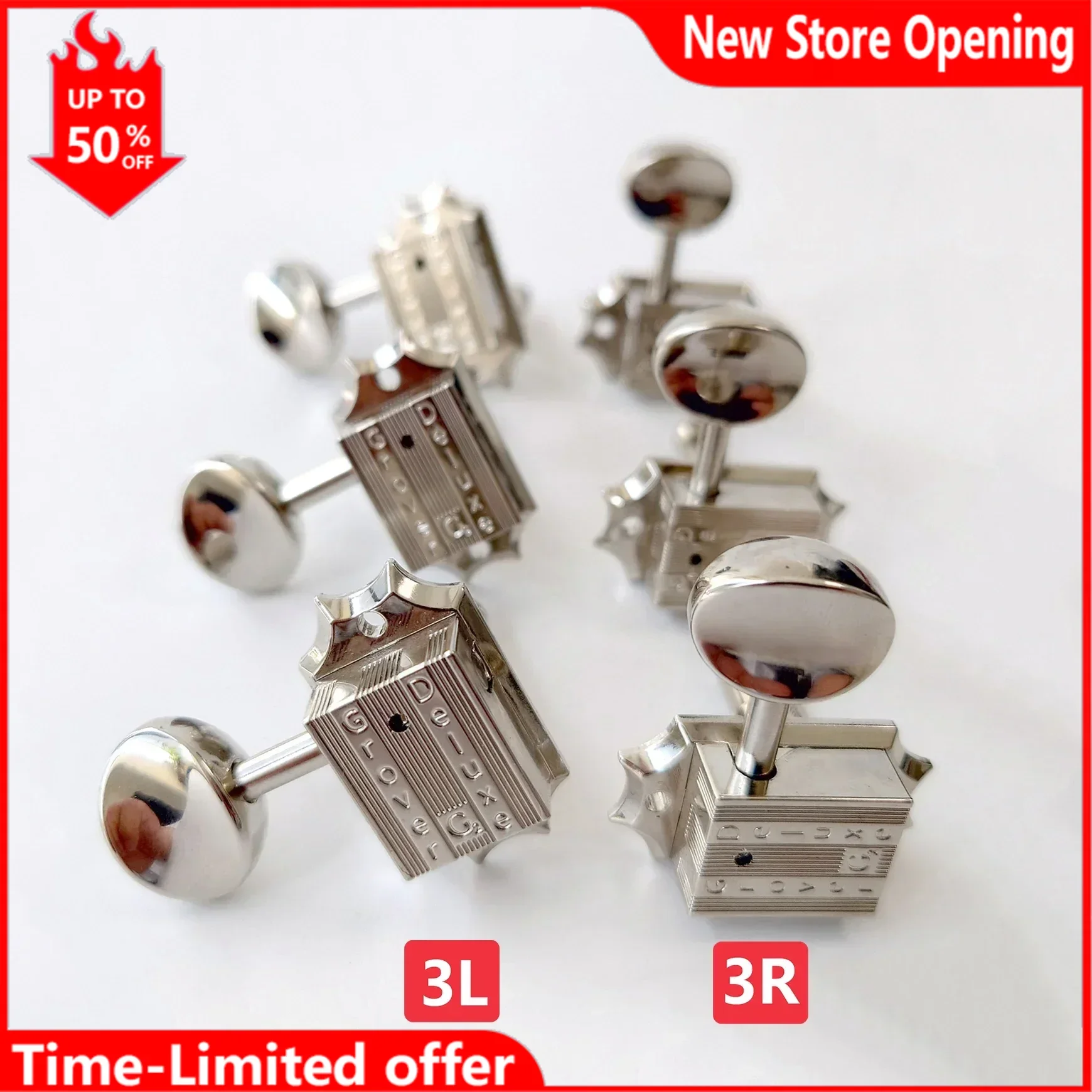 

1 Set G-r-over 136 Series Vintage Deluxe Guitar Machine Heads Tuners Tuning Pegs 3R3L Guitar Parts