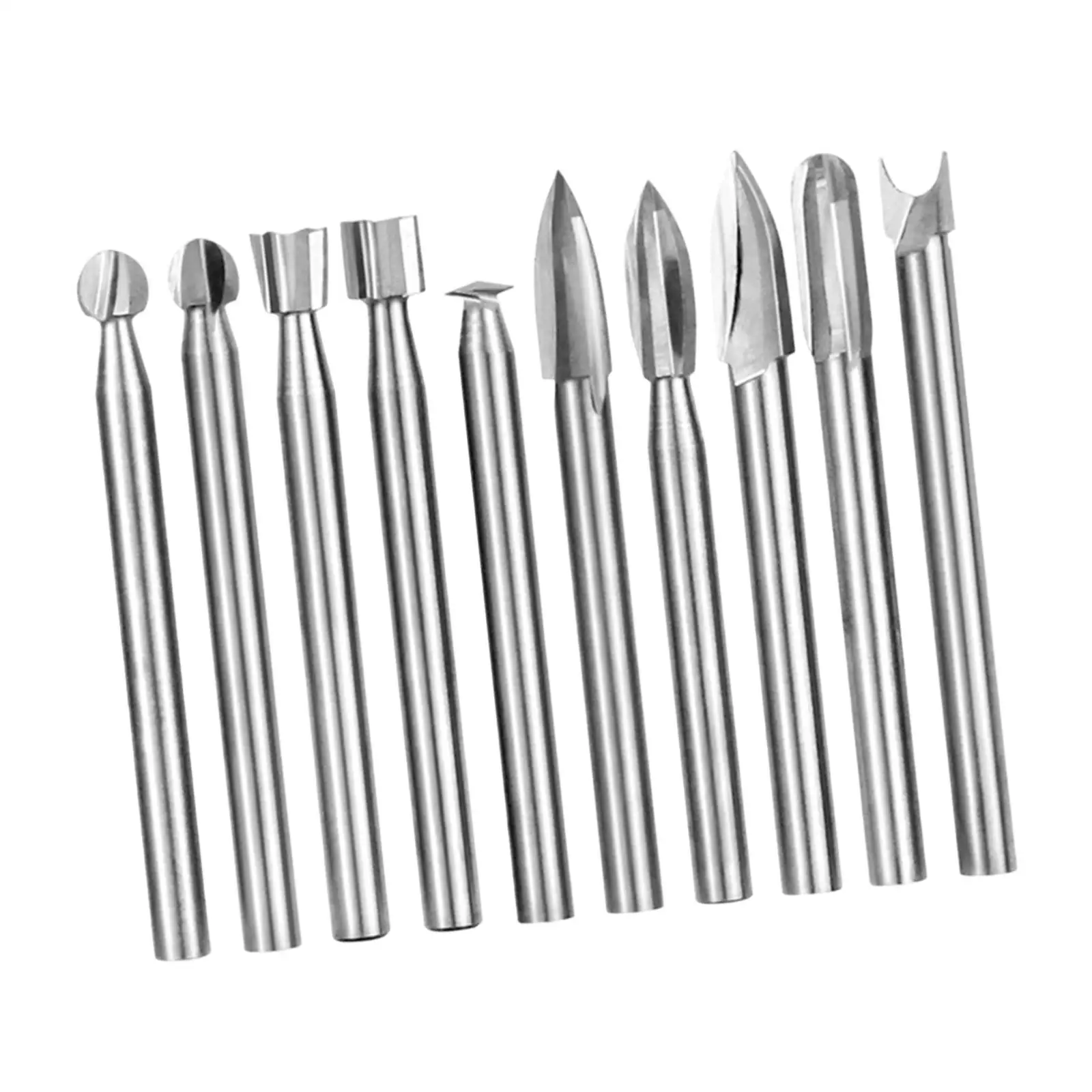 10Pcs Wood Carving Bit Carving Tools, Wood Crafts Enthusiasts Woodworking Tools, DIY Woodworking Engraving Bit