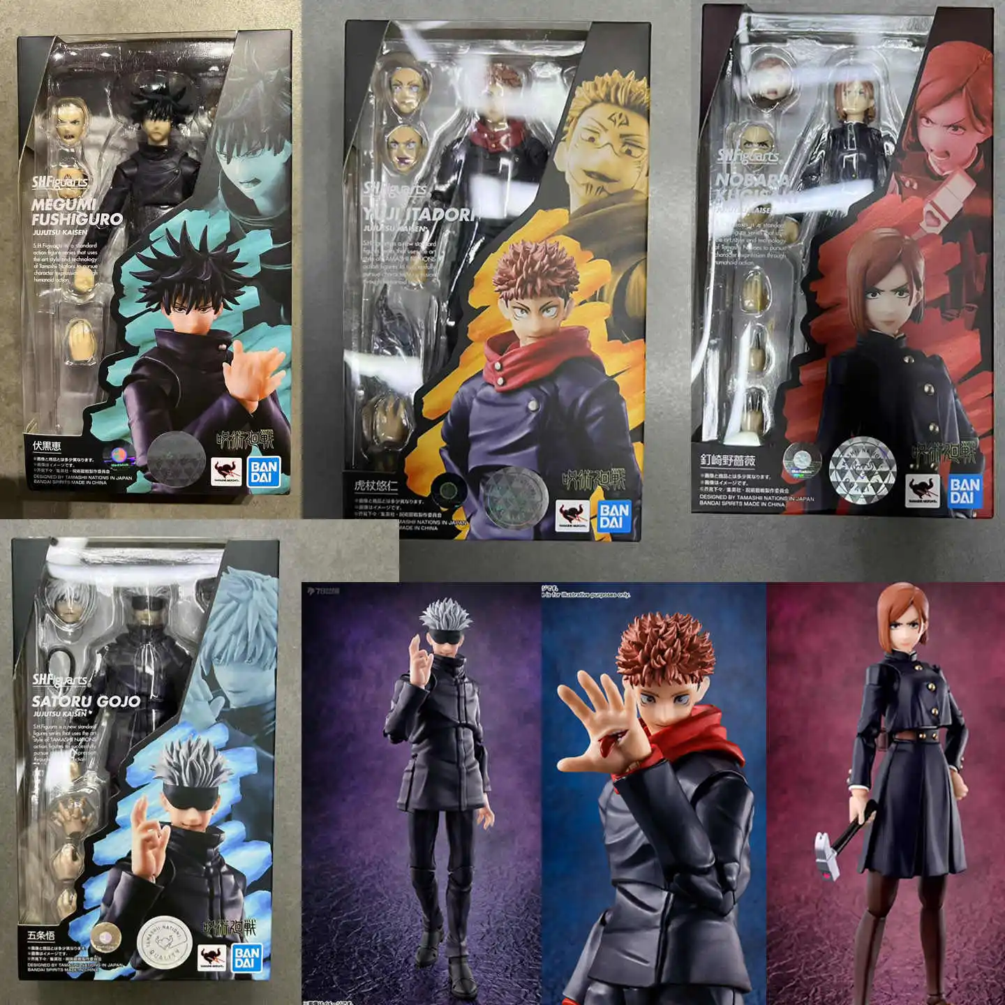 

BANDAI в наличии, оригинальный S.H.Figuarts SHF Jujutsu Kaisen 0, театральное издание Gojo Fushiguro Megumi Itadori Yuji Nobara Geto Suguru