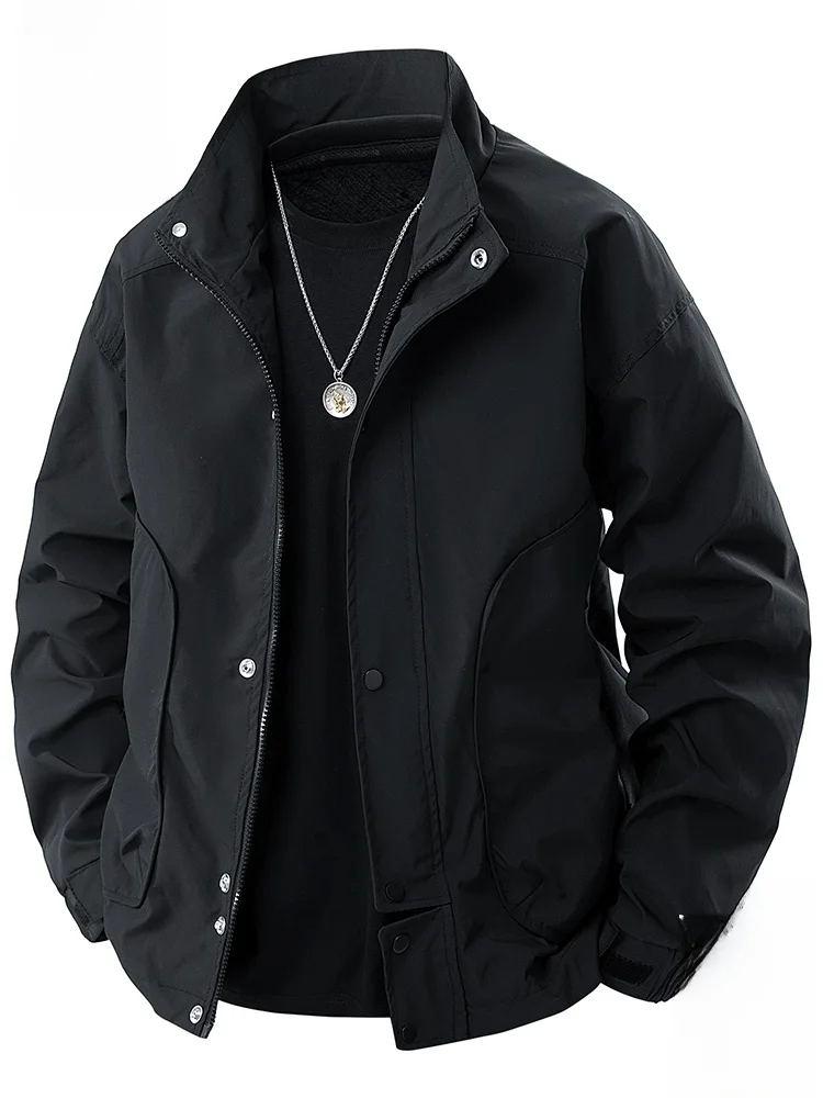 

Мужская куртка Paul Frank American Style Casual, свободного кроя, осенняя, новая модная верхняя одежда с молнией и ветрозащитой