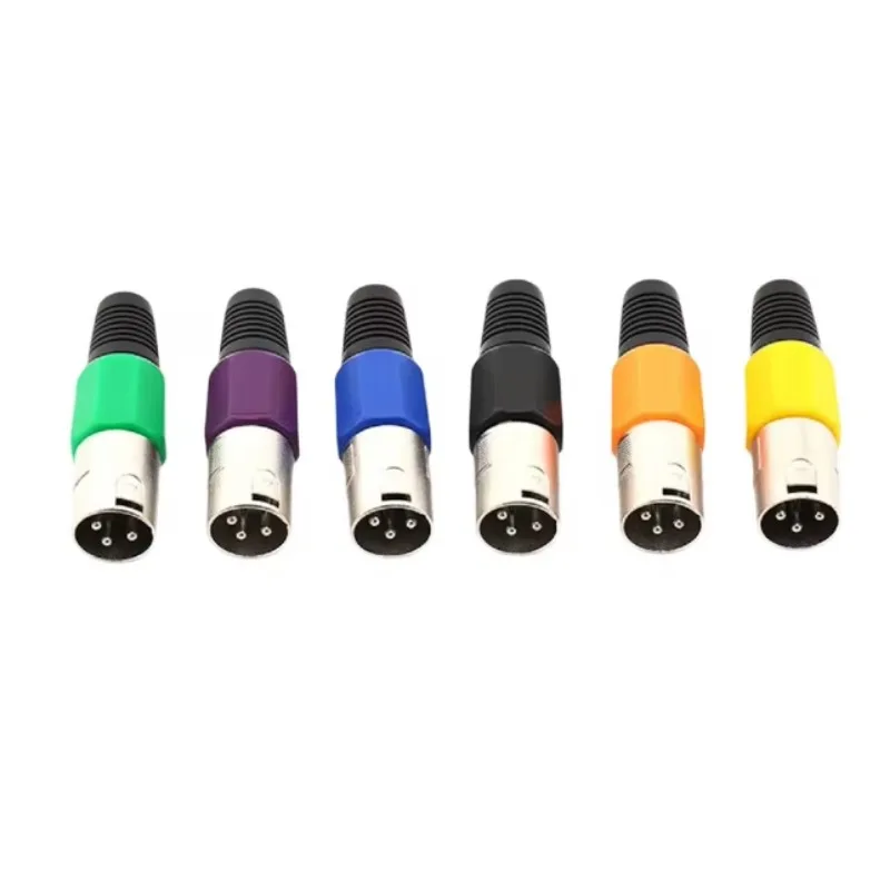 Aluminum Housing 3P Copper Contact 12V Female XLR Connectors for Microphone Mixer Speaker DMX Audio & Video