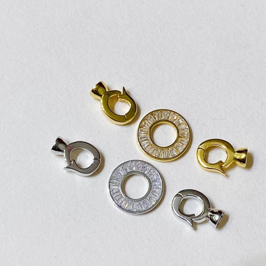 

Оптовая продажа DIY стерлингового серебра 925 пробы кулон ожерелье браслет застежка крючок аксессуары для жемчуга 6-12 мм 5 шт./лот