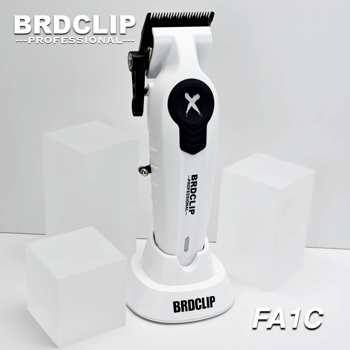 BRDCLIP  X Series White FA1C 8800RPM Professional Electric Hair Clipper Hair Trimmer For man Gradient DLC Blade Barber Shop