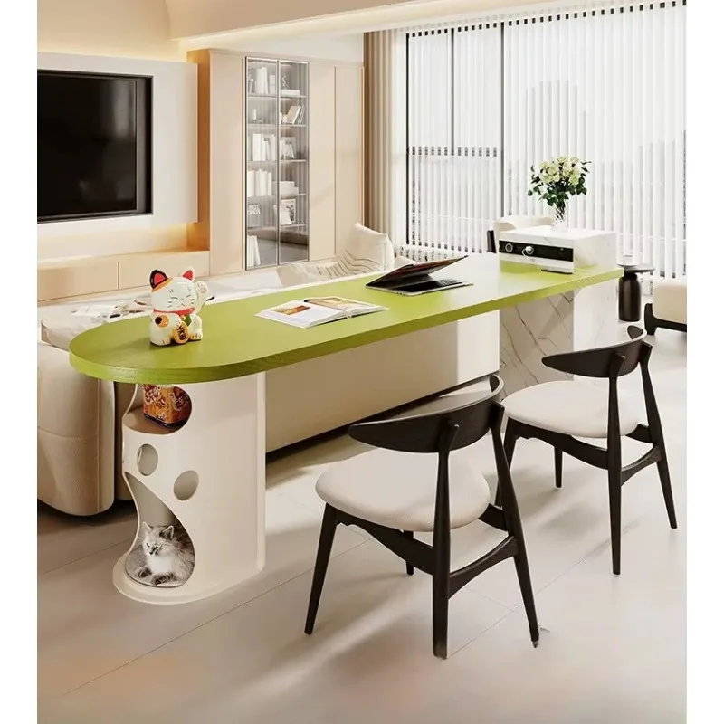 b16 sofa back long table green dopamine cat nest home office computer desk