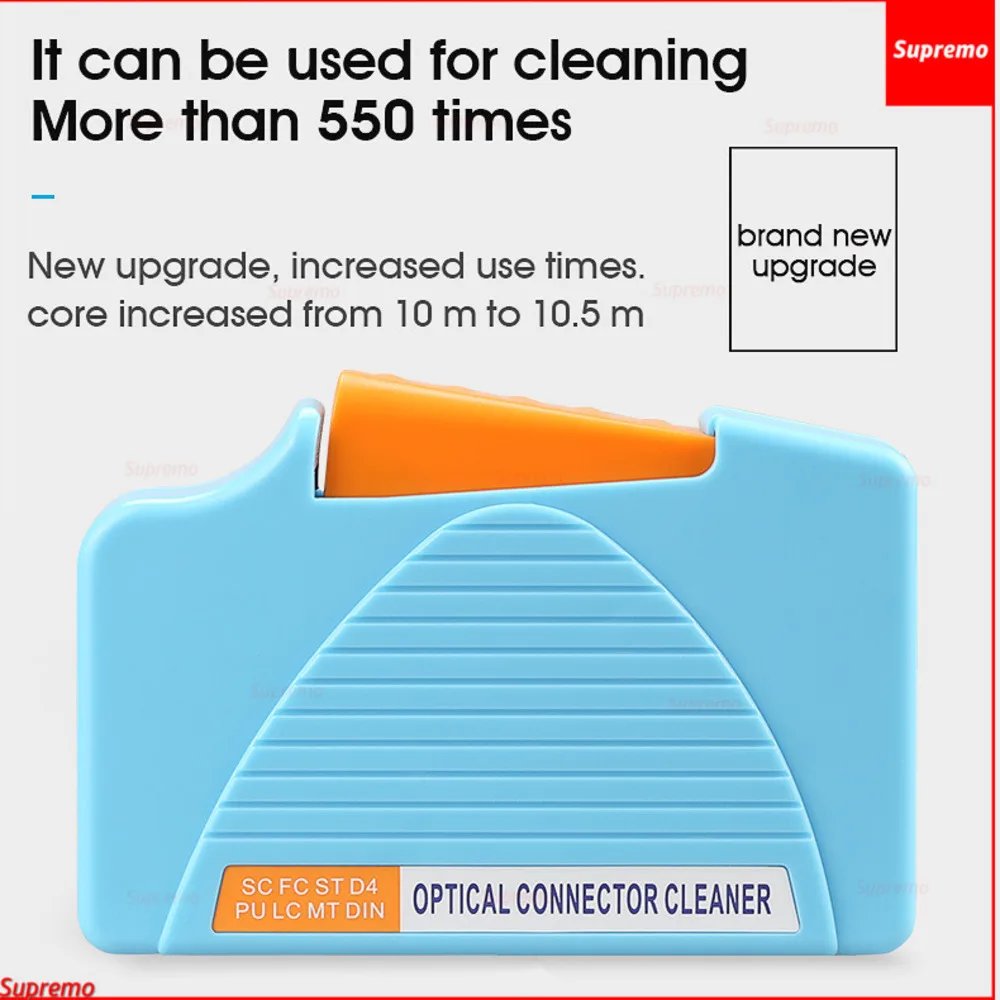 Imagem -04 - Conector de Fibra Limpador Conector de Fibra Óptica Cassete de Limpeza 500 Vezes