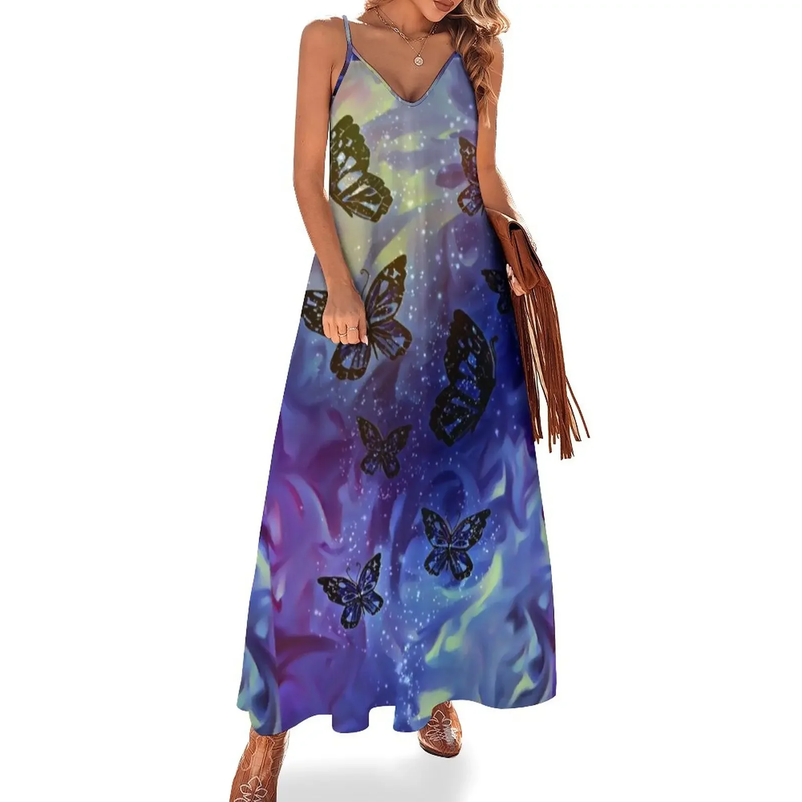 

Magic Butterfly Galaxy (Night) Sleeveless Dress prom dresses 2025 elegant women's sets Dress
