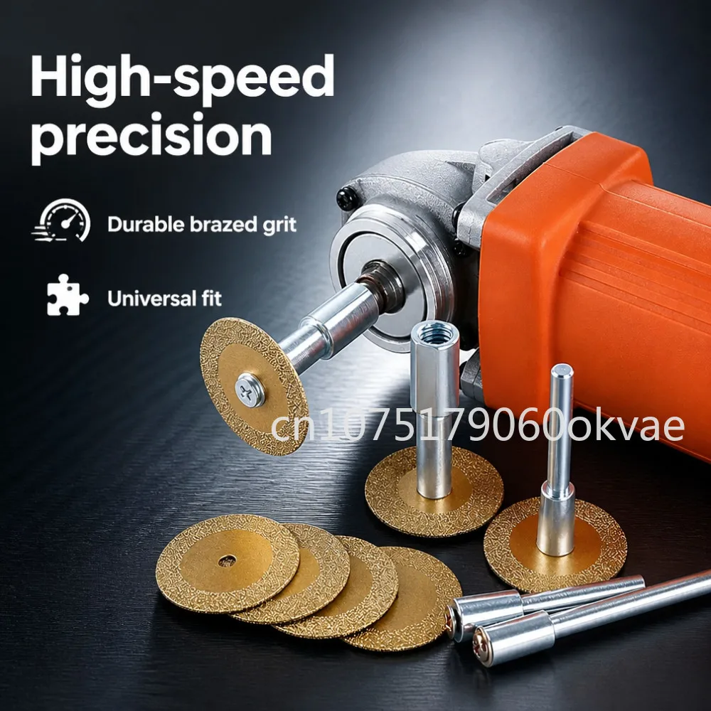 40mm Diamond Cutting Disc for Tile Marble Stone, Brazed Saw Blade for Power Drill, Masonry Grout Cleaning Tool, High Efficiency