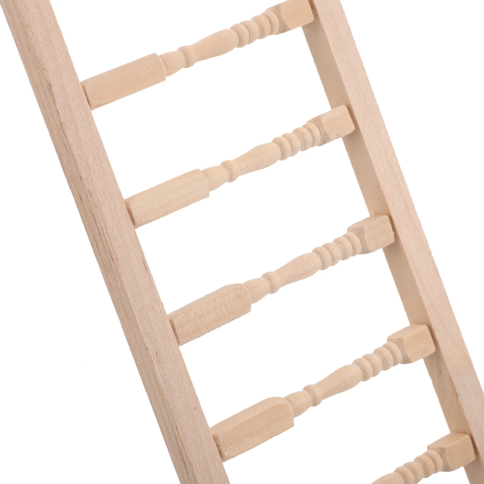 Miniature Wooden Ladder 1:12 Scale Realistic Design for Dollhouse Playroom Classroom Decor Kids Imaginative Play and DIY Craft