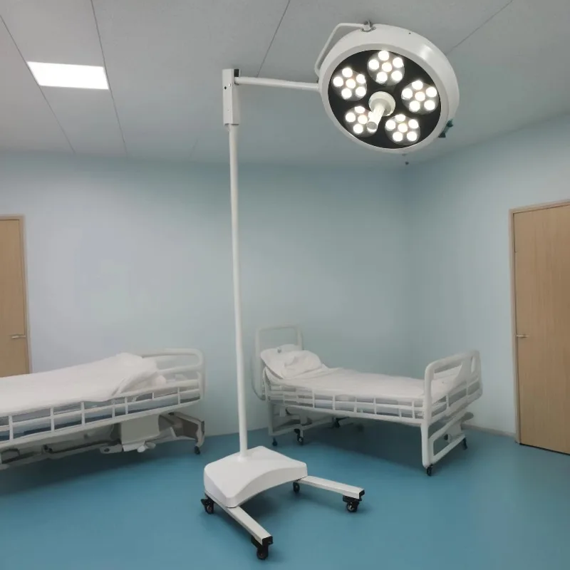 Deluxe Arm Sale for Veterinary Mobile Operating Light LED Floor-Standing Veterinary Shadowless 5-Hole Medical Instrument