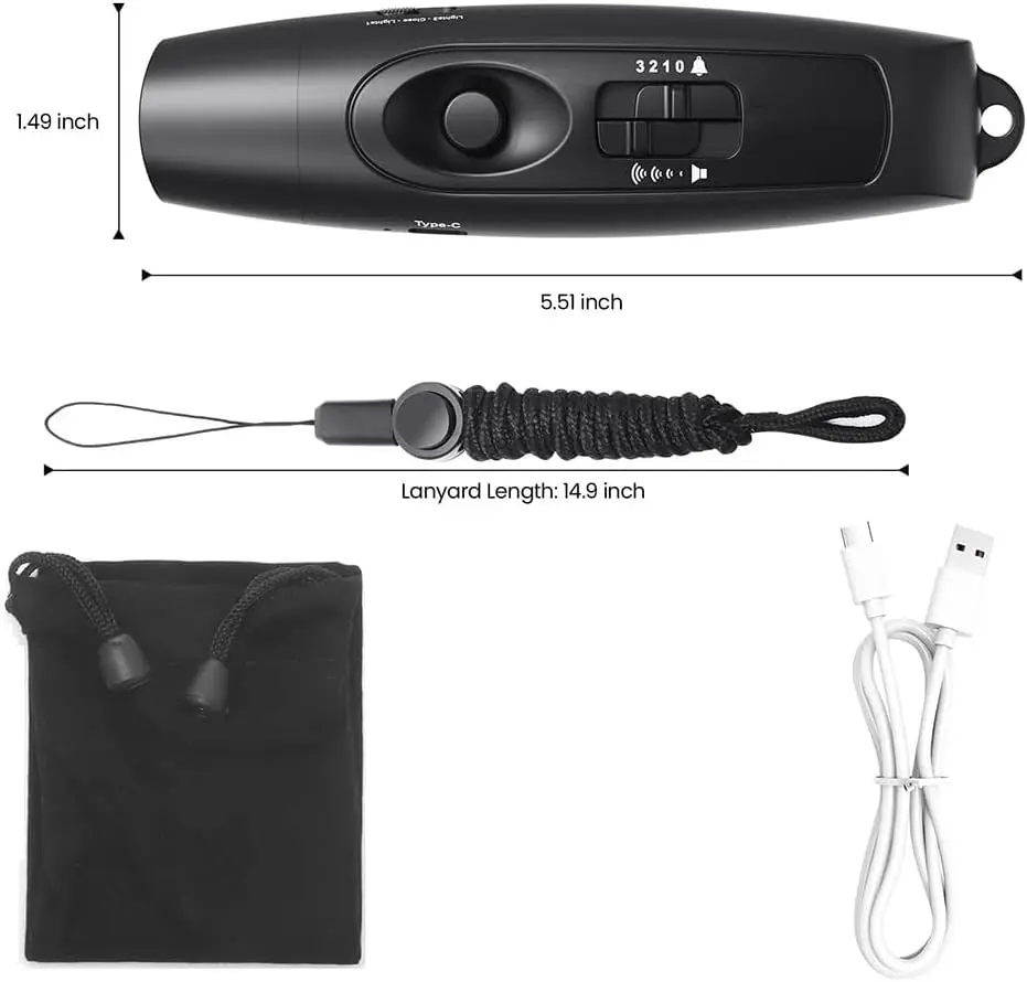صافرة إلكترونية مع شحن USB، صافرة طوارئ لمدربي الحكم، للتخييم في الألعاب الرياضية الخارجية