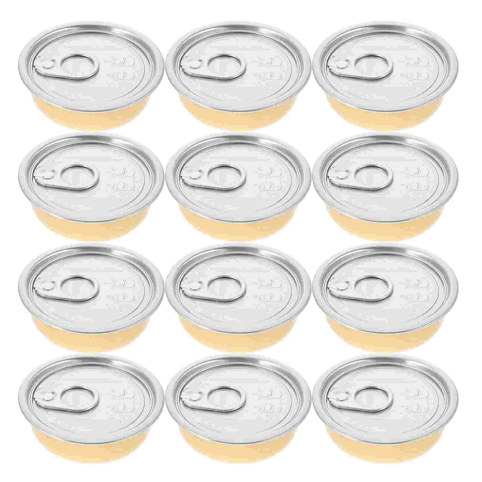 12 Pcs Self Sealing Tin Can Small Tuna Aluminum Holiday Tins With Lids Empty Food Cans