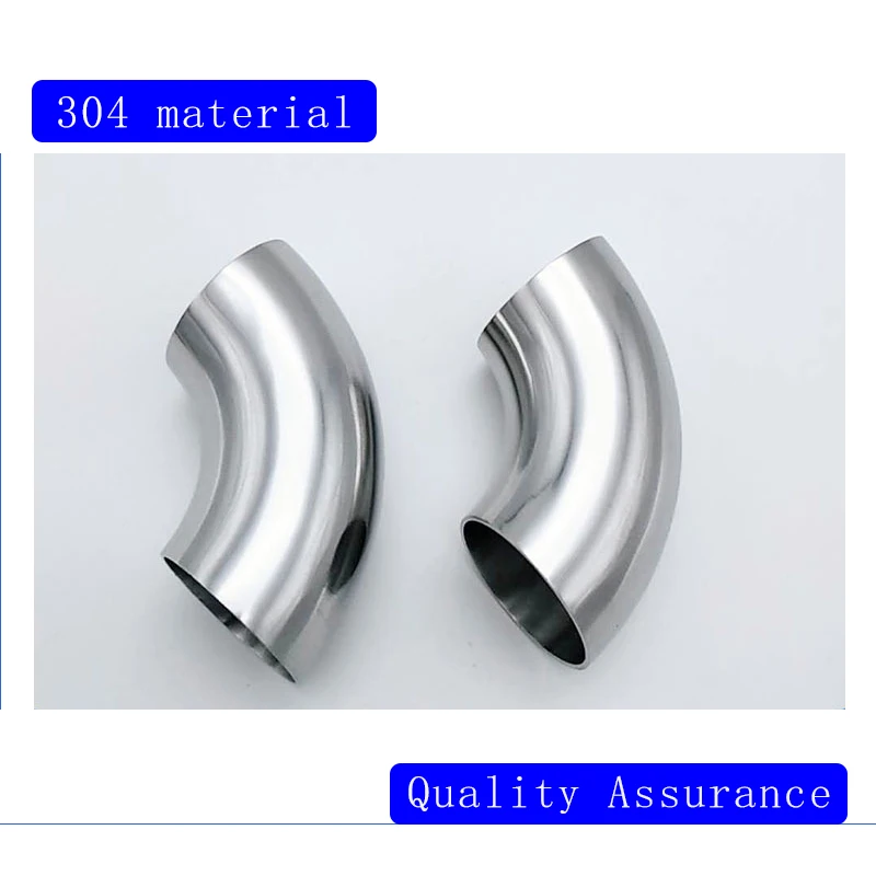 45° 90° Sanitary Grade Elbow Internal And External Mirror Welding Elbow Fittings 304 Stainless Steel Mirror Polished Elbow