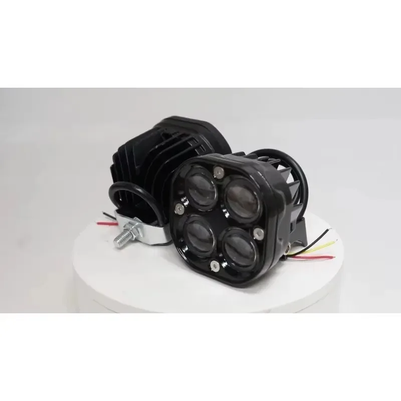 دراجة نارية المصابيح الأمامية الضباب مصباح DRL Spotli 2 قطعة لسيارات الشاحنات SUV على الطرق الوعرة 4x4 12 فولت 24 فولت سيارة Led ضوء العمل بار فلاش مساعد Led