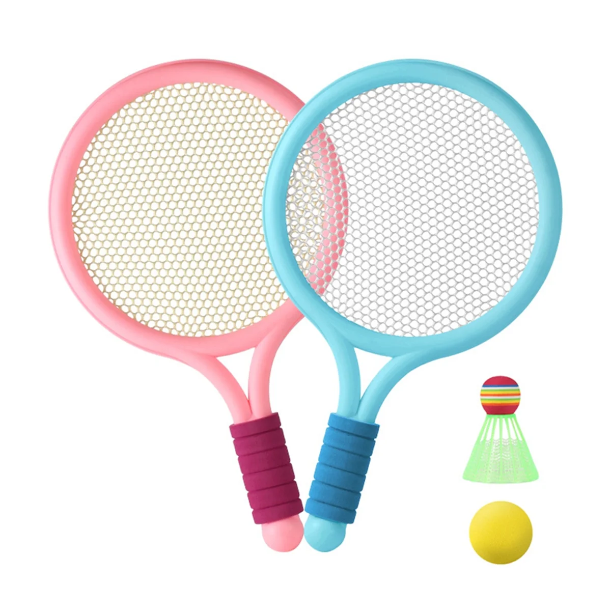 2PCS Children'S Badminton Racket Set, Two Person Tennis Racket, Elementary School Students Aged 3-12, Sports Toys