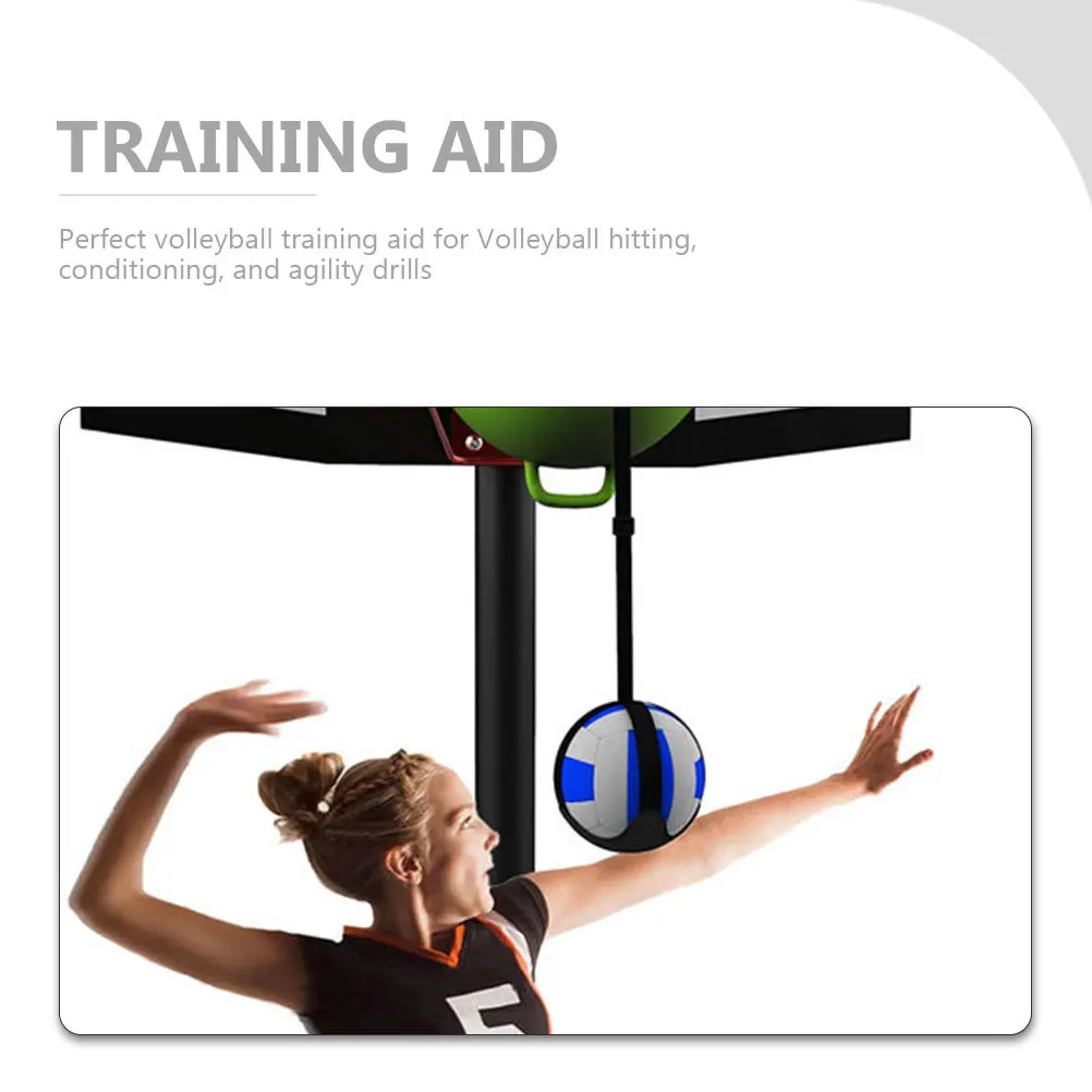 Volleyball Training Aid Strap Adjustable Elastic Cord For Realistic Ball Movement Practice Tool For Hitting Drills Spike Skill