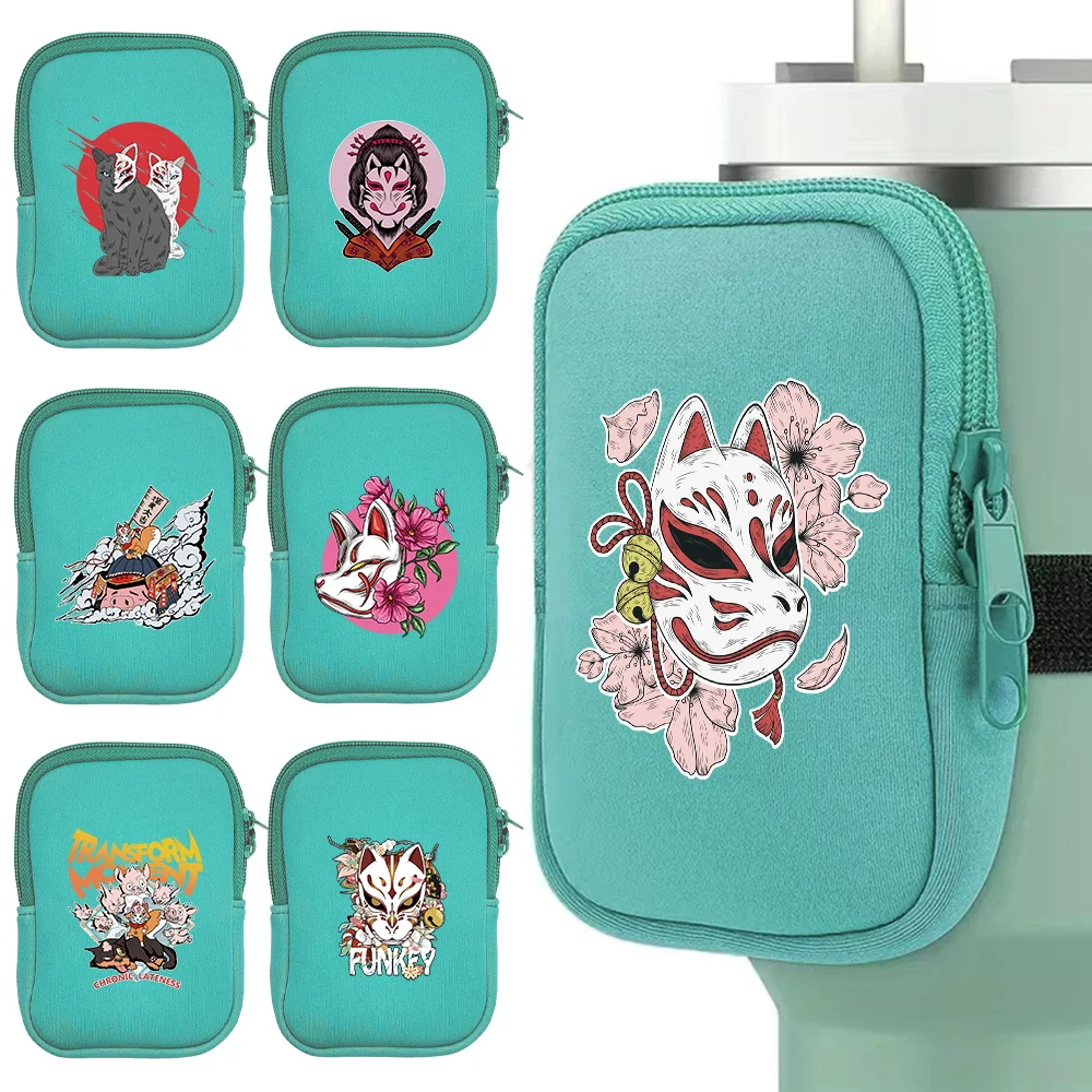 Outdoor Sports Gym Accessories Running Water Bottle Handheld 40oz/20oz/30oz Handheld Water Cup Bag Mask Printing