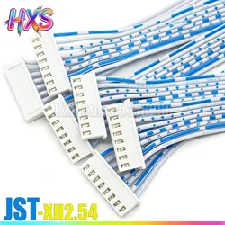 1PCS 1M 2P/3/4/5/6/8/10/12-20Pin Pitch Single/Double Head Wire Cable Connector  JST XH2.54 XH 2.54mm White Blue Male Female Plug