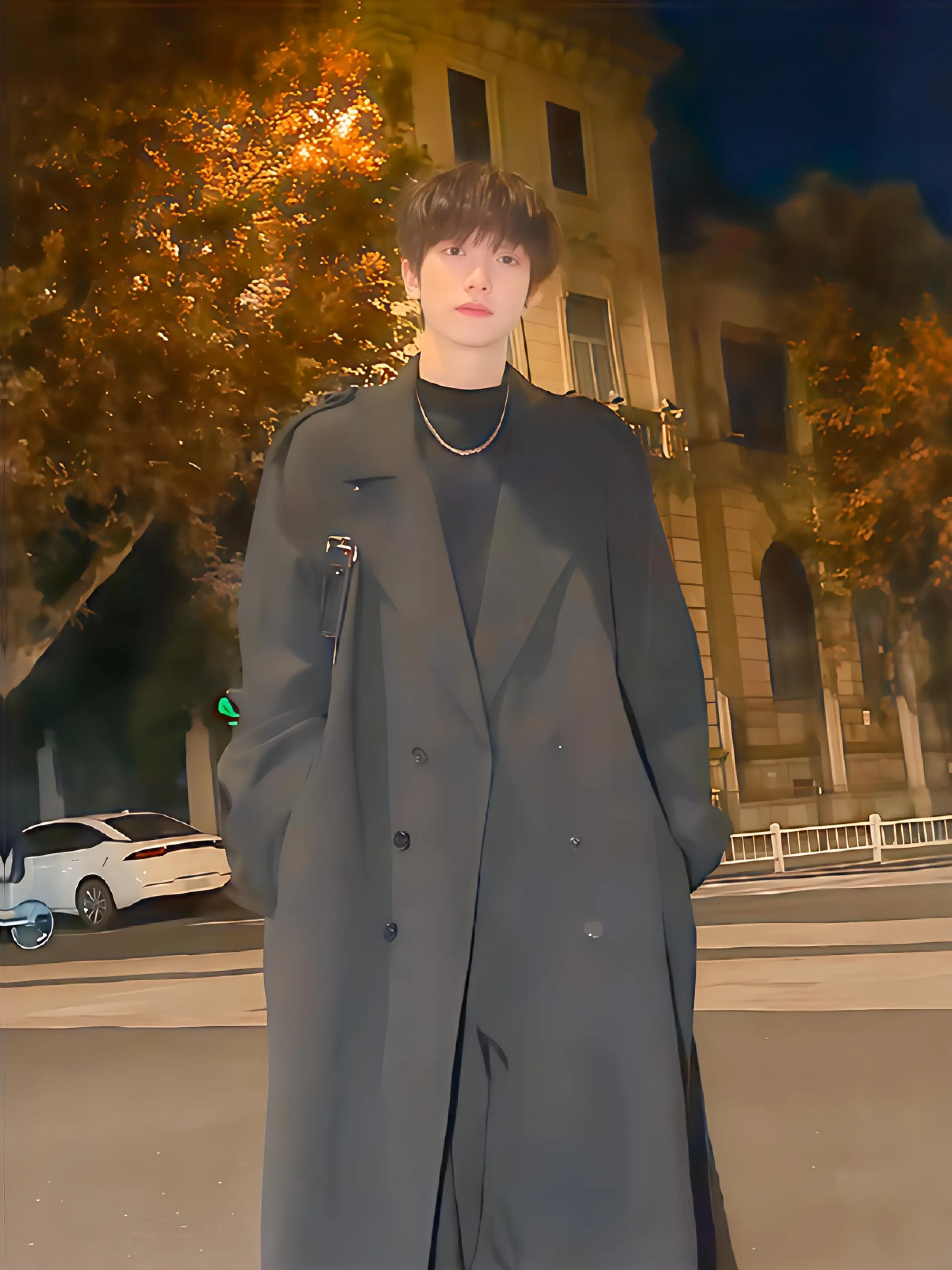 Abrigo de Gabardina Verde Militar para Hombre, Tejido con Diseño de Cachemira, con Detalles Florales, Suave y Acolchado, Estilo Caballero, Novedad