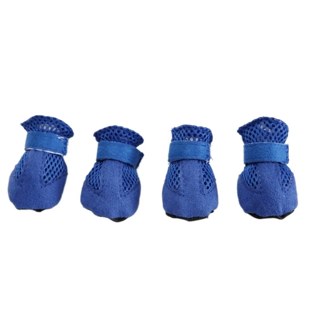

4pcs/set Comfortable Pet Rain Boots Anti-slip Protective Pet Dog Shoes Breathable Easy To Clean Dog Care Footmuffs for Home